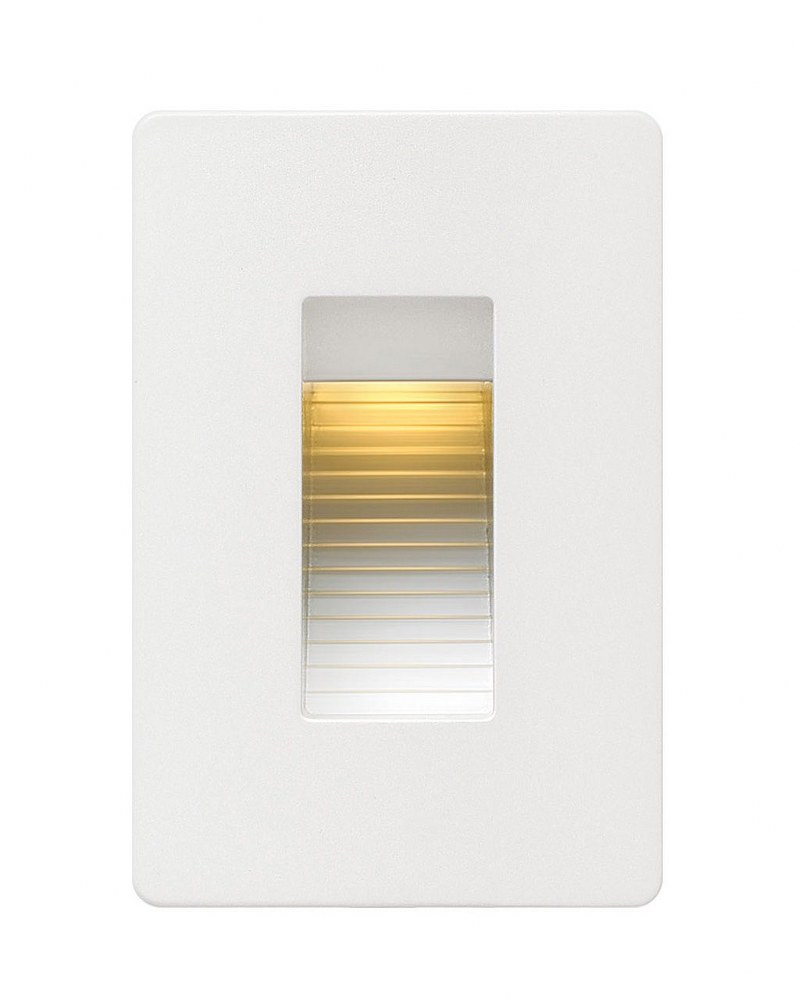 Hinkley Lighting-58504SW-Luna - 120V 4W LED Vertical Step Light - 3 Inches Wide by 4.5 Inches High Satin White 2700 Satin Black Finish