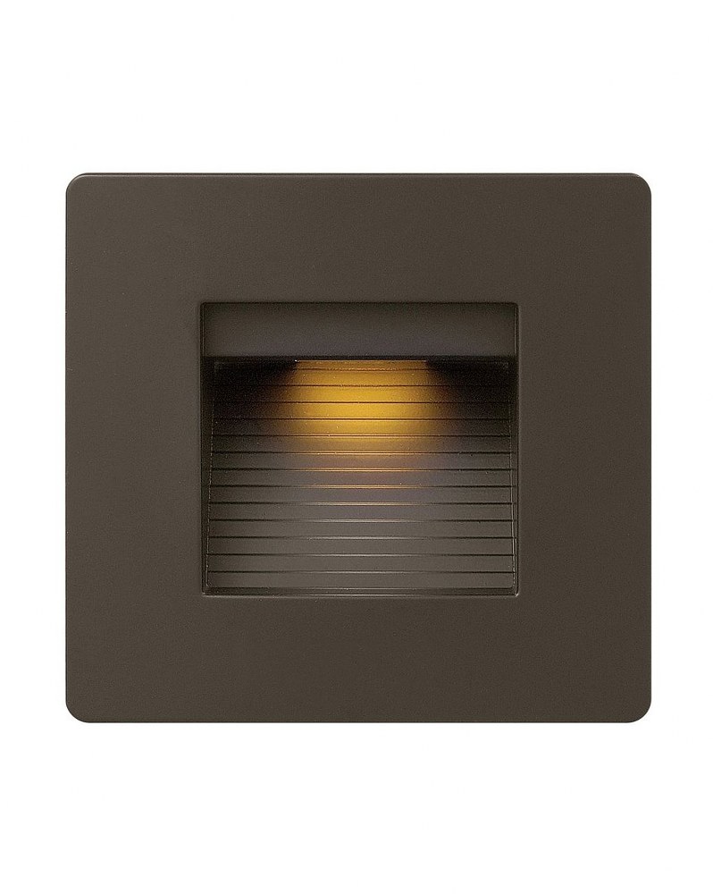 Hinkley Lighting-58506BZ-Luna - 120V 4W LED Horizontal Double Gang Step Light - 4.75 Inches Wide by 4.5 Inches High 2700K - Warmer Light  Bronze Finish