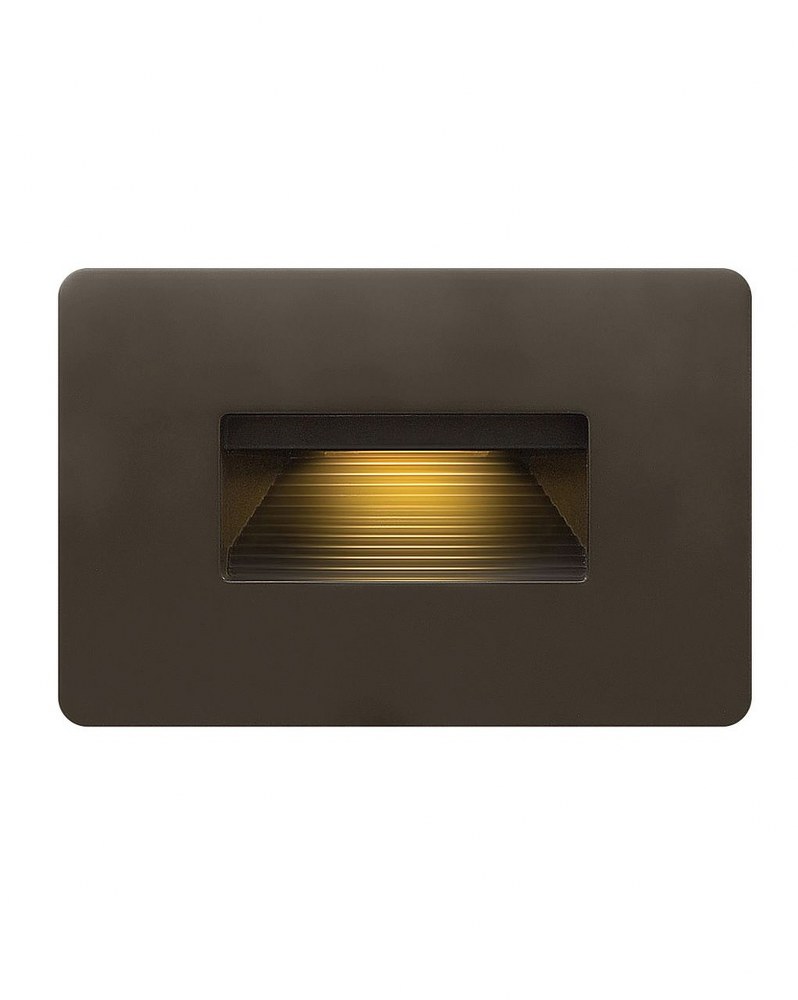 Hinkley Lighting-58508BZ-Luna - 120V 4W LED Horizontal Step Light - 4.5 Inches Wide by 3 Inches High Bronze 2700 Satin Black Finish