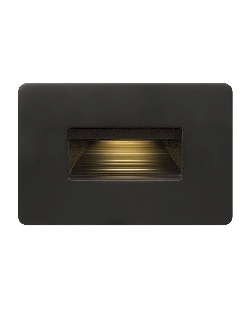 Hinkley Lighting-58508SK3K-Luna - 120V 4W LED Horizontal Step Light - 4.5 Inches Wide by 3 Inches High 3000K - Cooler Light  Satin Black Finish