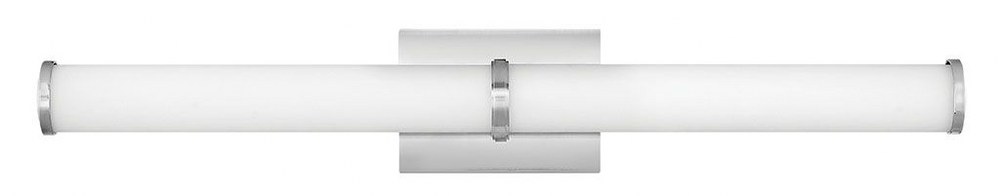 Hinkley Lighting-59924BN-Simi - 52W LED Large Bath Vanity in Modern and Industrial Style - 32.25 Inches Wide by 5.25 Inches High Brushed Nickel  Chrome Finish with Etched White Glass