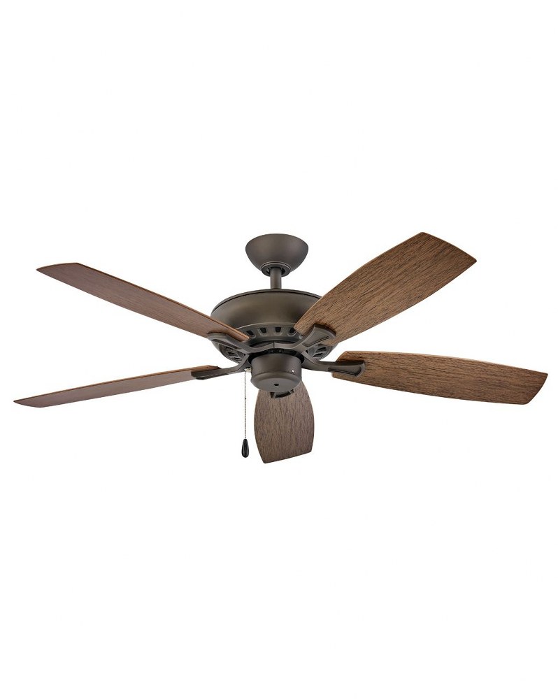 Hinkley Lighting-904152FMM-NWA-Highland Wet - 52 Inch 5 Blade Ceiling Fan Metallic Matte Bronze  Brushed Nickel Finish with Silver Blade Finish