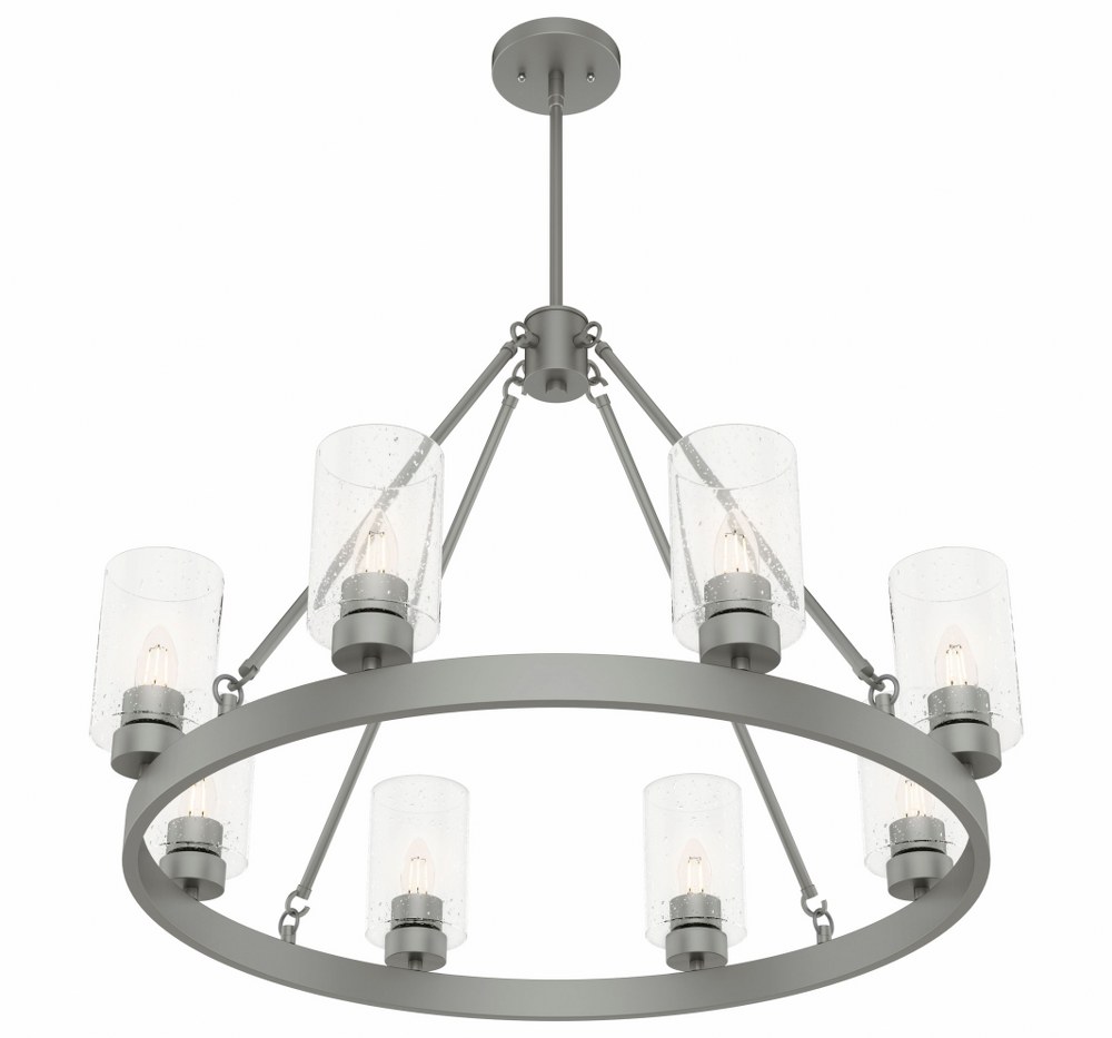 nickel wagon wheel chandelier