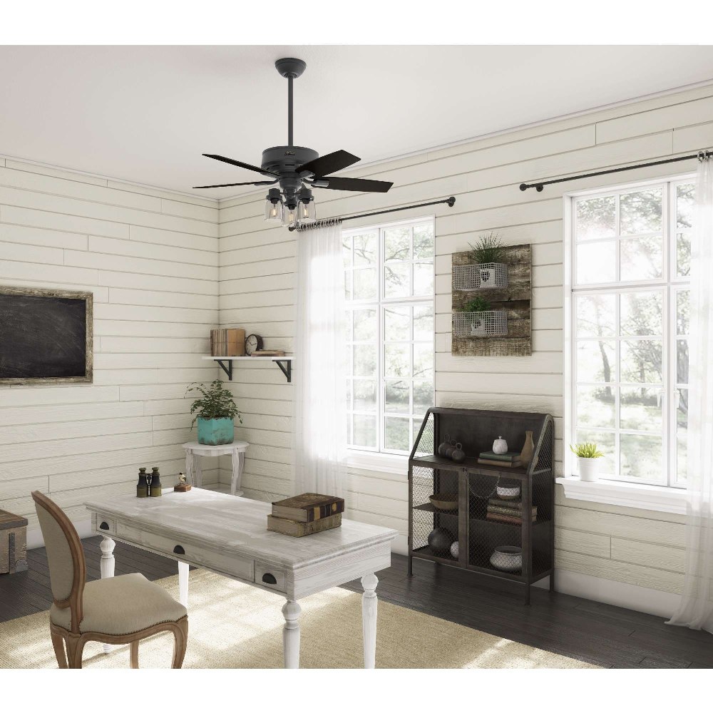 Hunter Fans 50418 Bennett 44 Inch Ceiling Fan with LED Light Kit and ...