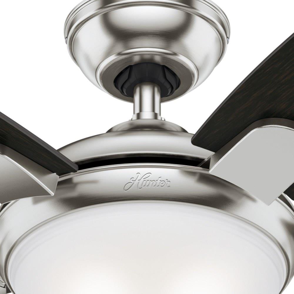 Contempo 52 In Indoor Brushed Nickel Ceiling Fan With Universal Remote