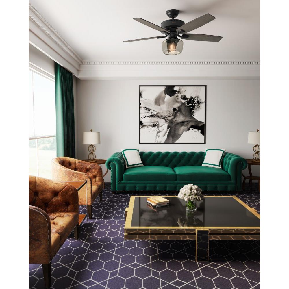 Bennett 52 Ceiling Fan With Globe Light Kit
