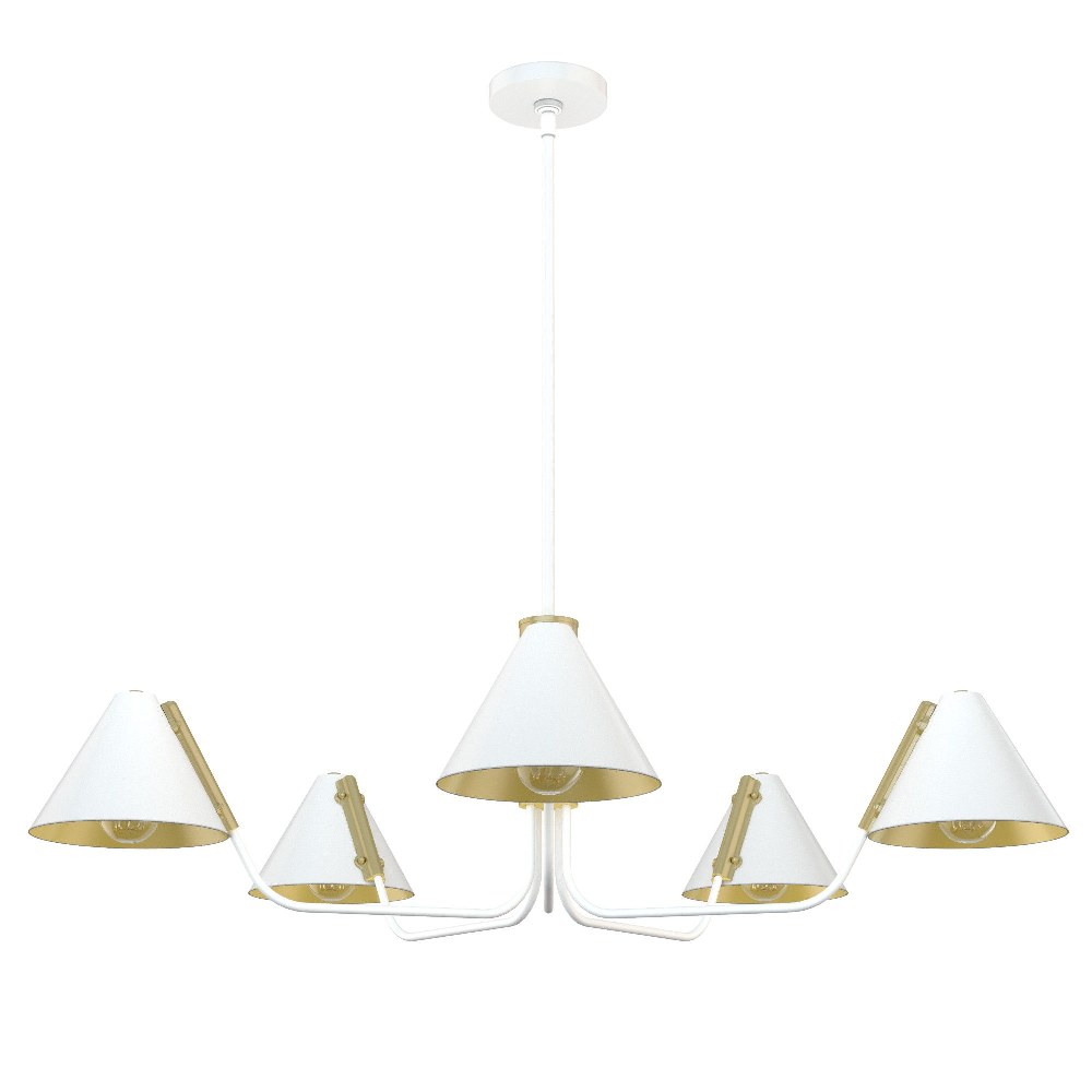 4539653 Hunter Fans-19196-Grove Isle 5-Light Chandelier in sku 4539653