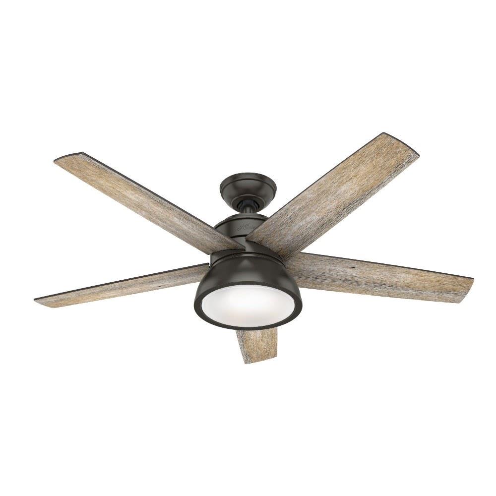 Abernathy 52 Inch Ceiling Fan With Light Kit And Remote Control