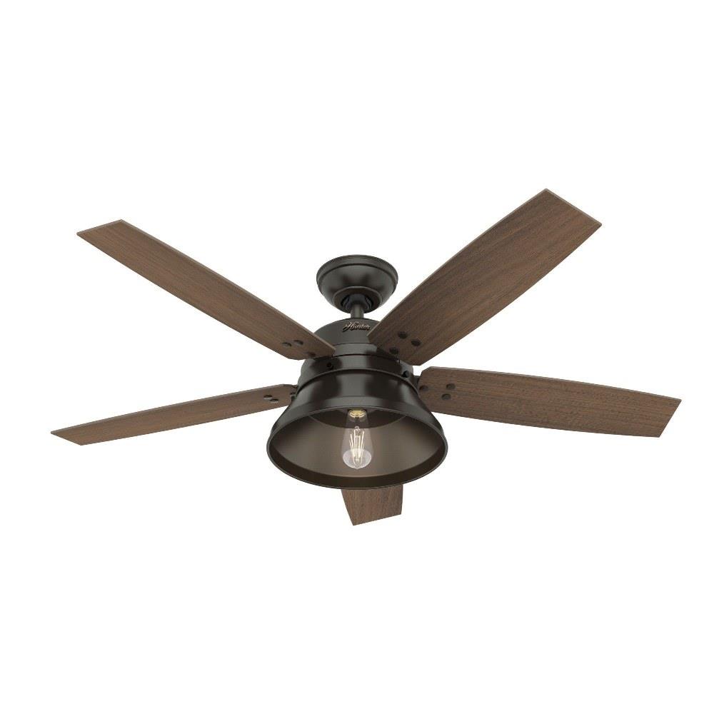 Hunter Fans 50035 Beech Hollow 52 Inch Ceiling Fan With Light Kit And Remote Control