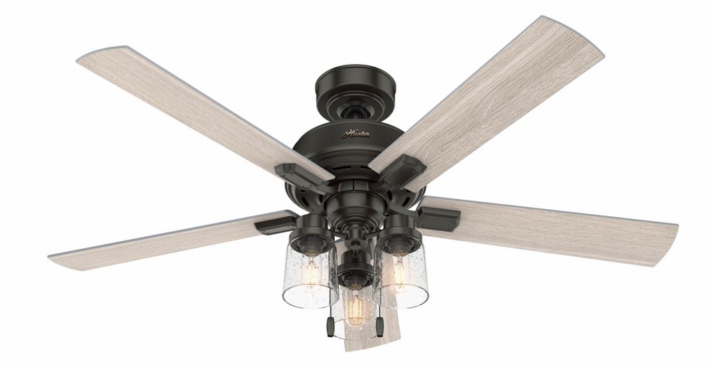 5 Wooden Reversible Blades Black Tangkula Vintage Ceiling Fan 52-Inch for Indoor Classical Fan with 3 Lights 3 Speed Ceiling Fan with Pull Chain & Mute Motor LED Ceiling Fan 