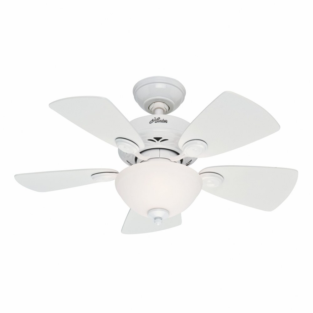 Hunter Fans-52089-Watson-Ceiling Fan-34 Inches Wide   White Finish