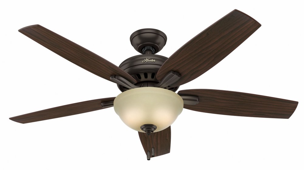 Hunter Fans-53311-Newsome 52 Inch Ceiling Fan with LED Light Kit and Pull Chain Premier Bronze  Newsome 52 Inch Ceiling Fan with LED Light Kit and Pull Chain