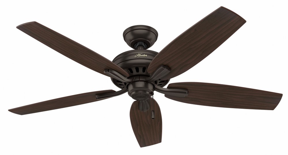 Hunter Fans-53320-Newsome-Ceiling Fan-52 Inches Wide by 13.02 Inches High   Premier Bronze Finish with Roasted Walnut Blade Finish