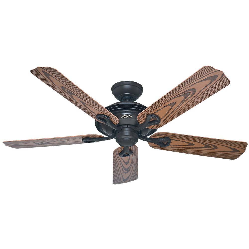 Hunter Fans-59126-The MarinerG++-Ceiling Fan-52 Inches Wide by 12.66 Inches High   New Bronze Finish with Medium Oak Blade Finish