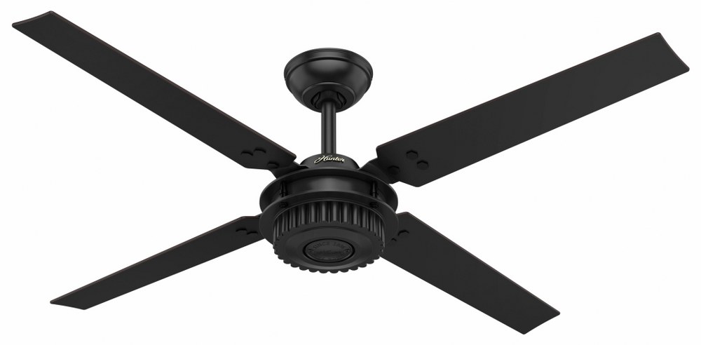 Hunter Fans-59235-Chronicle-Outdoor Ceiling Fan-54 Inches Wide by 14.71 Inches High   Textured Satin Black Finish with Textured Satin Black Blade Finish