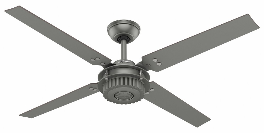 Hunter Fans-59236-Chronicle 54 Inch Ceiling Fan with Wall Control Brushed Slate  Brushed Slate Finish with Brushed Slate Blade Finish