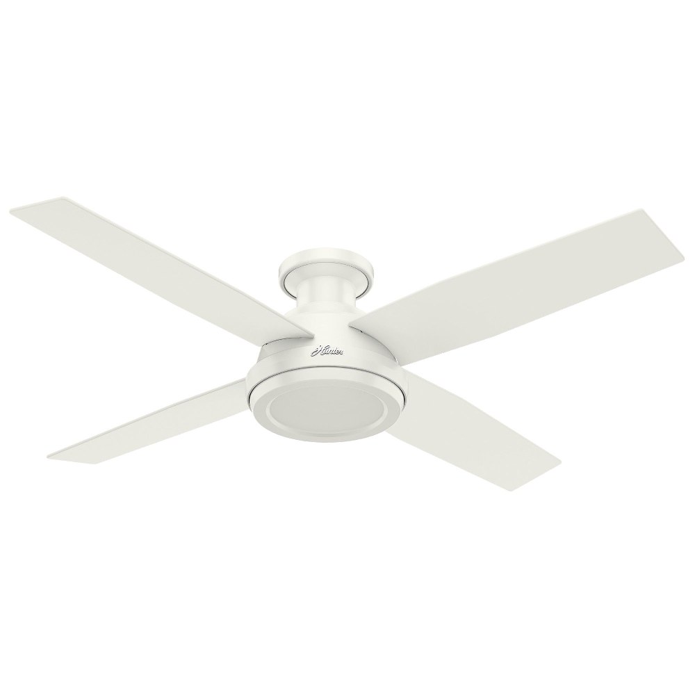 Hunter Fans-59248-Dempsey-Ceiling Fan-52 Inches Wide by 11.03 Inches High   Fresh White Finish with Fresh White Blade Finish