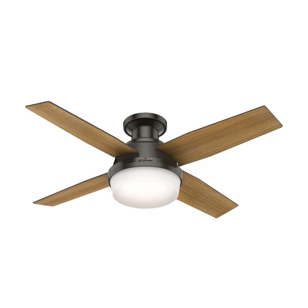 Hunter Fans 59445 Dempsey Low Profile With Light 44 Ceiling