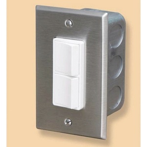 Infratech-14 4300-Accessory - Single Duplex Switch Wall Plate and Gang Box 20 Amp Per Pole   Patio Heater Switch and Wall Plate