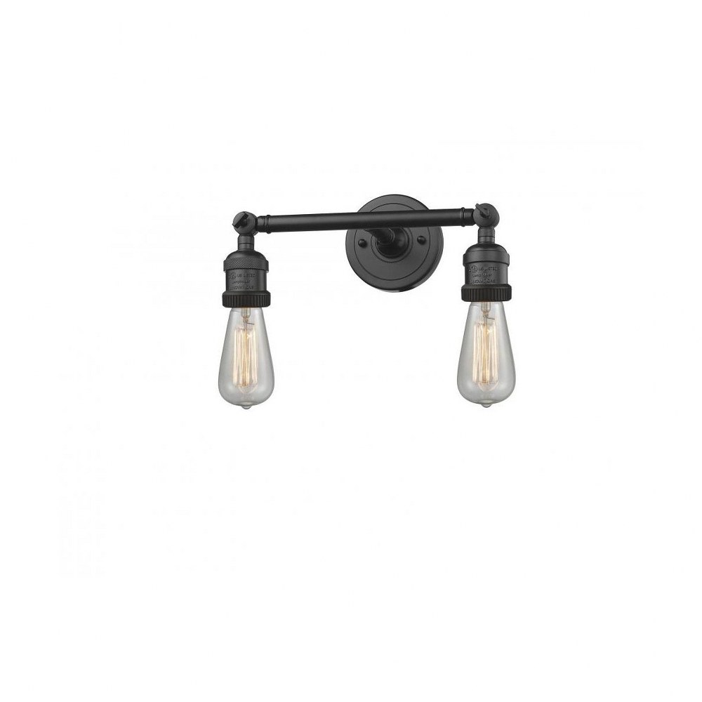 Innovations Lighting-208-OB-Two Light Bare Wall Sconce-11 Inches Wide by 5 Inches High   Oiled Rubbed Bronze Finish