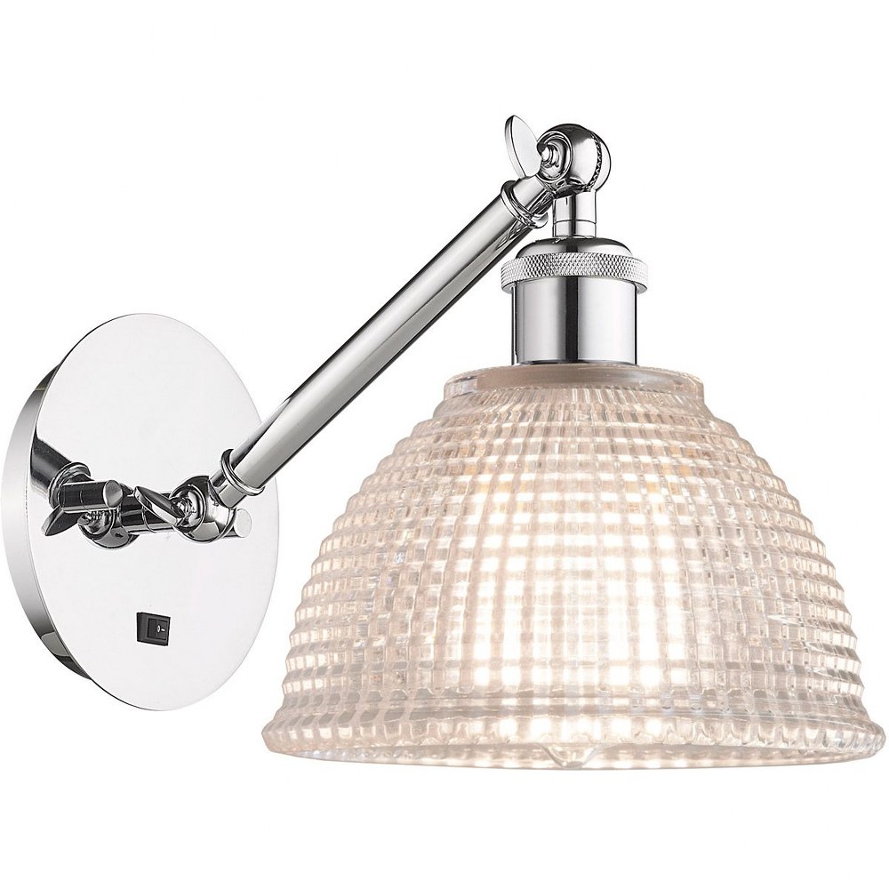 Innovations Lighting-317-1W-PC-G422-Arietta - 1 Light Wall Sconce In Industrial Style-10.38 Inches Tall and 8 Inches Wide Incandescent Clear Glass Polished Chrome Finish