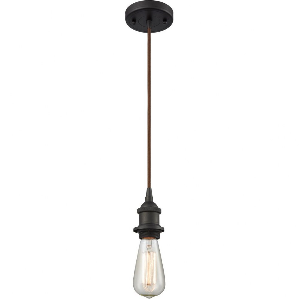 Innovations Lighting-516-1P-OB-LED-Athens-3W 1 LED Cord Pendant-4.5 Inches Wide by 3 Inches High   Oiled Rubbed Bronze Finish