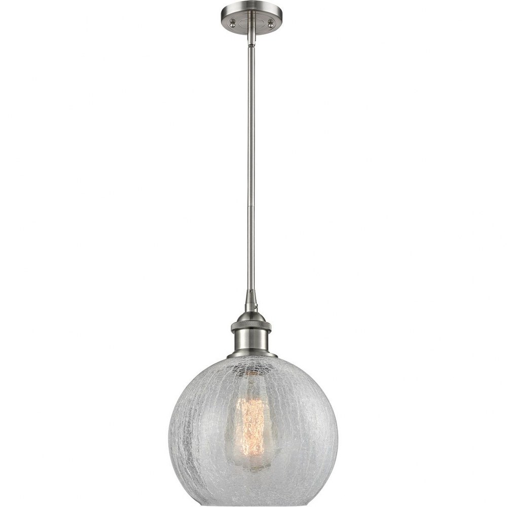 Innovations Lighting-516-1S-SN-G125-Athens-3W 1 Stem Pendant-6 Inches Wide by 10 Inches High   Brushed Satin Nickel Finish