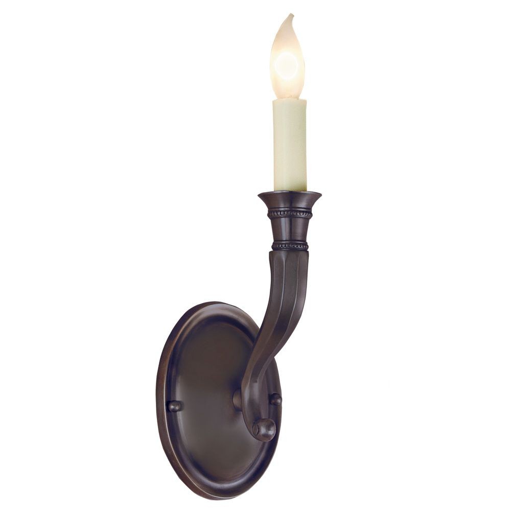 JVI Designs-229-08-One Light Wall Sconce   Oil Rubbed Bronze Finish