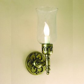 JVI Designs-325-08-One Light Wall Sconce   Oil Rubbed Bronze Finish with Clear Glass