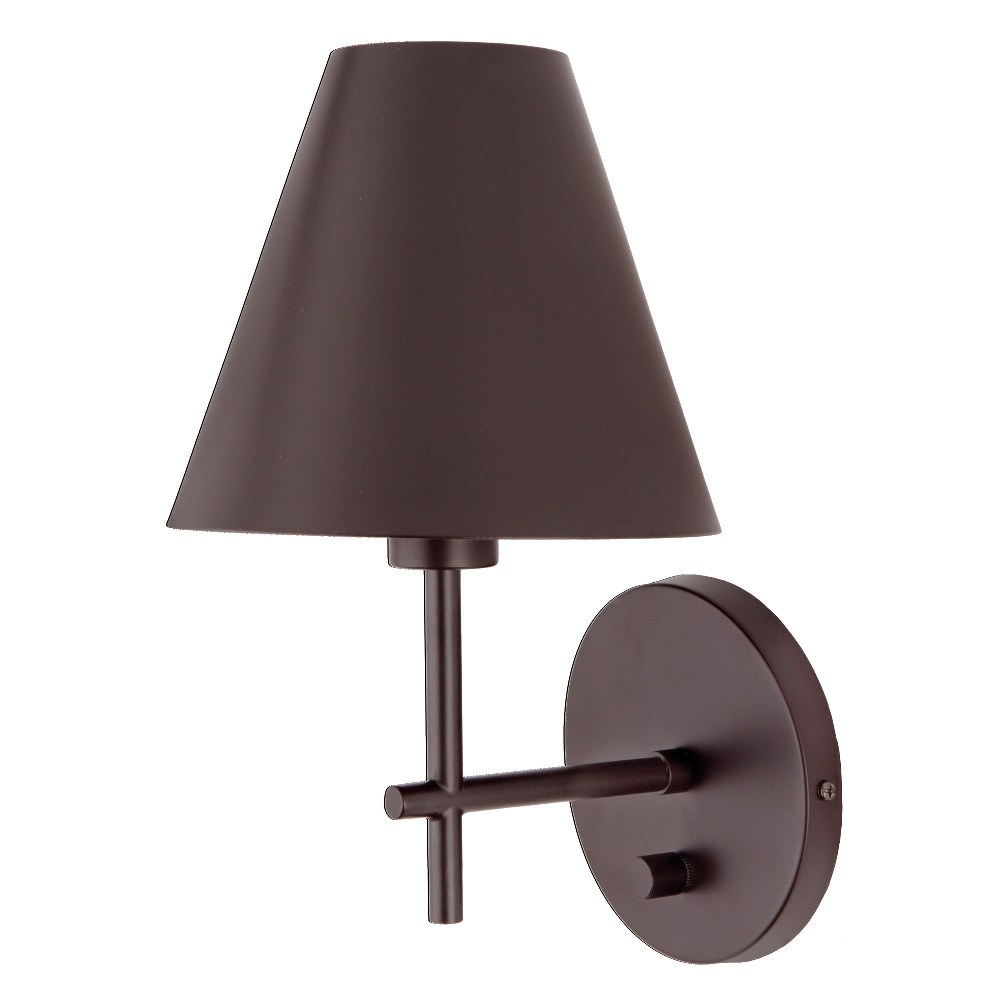 JVI Designs-437-08-Somerset - 1 Light Wall Sconce Oil Rubbed Bronze  Oil Rubbed Bronze Finish with Cone Metal Shade