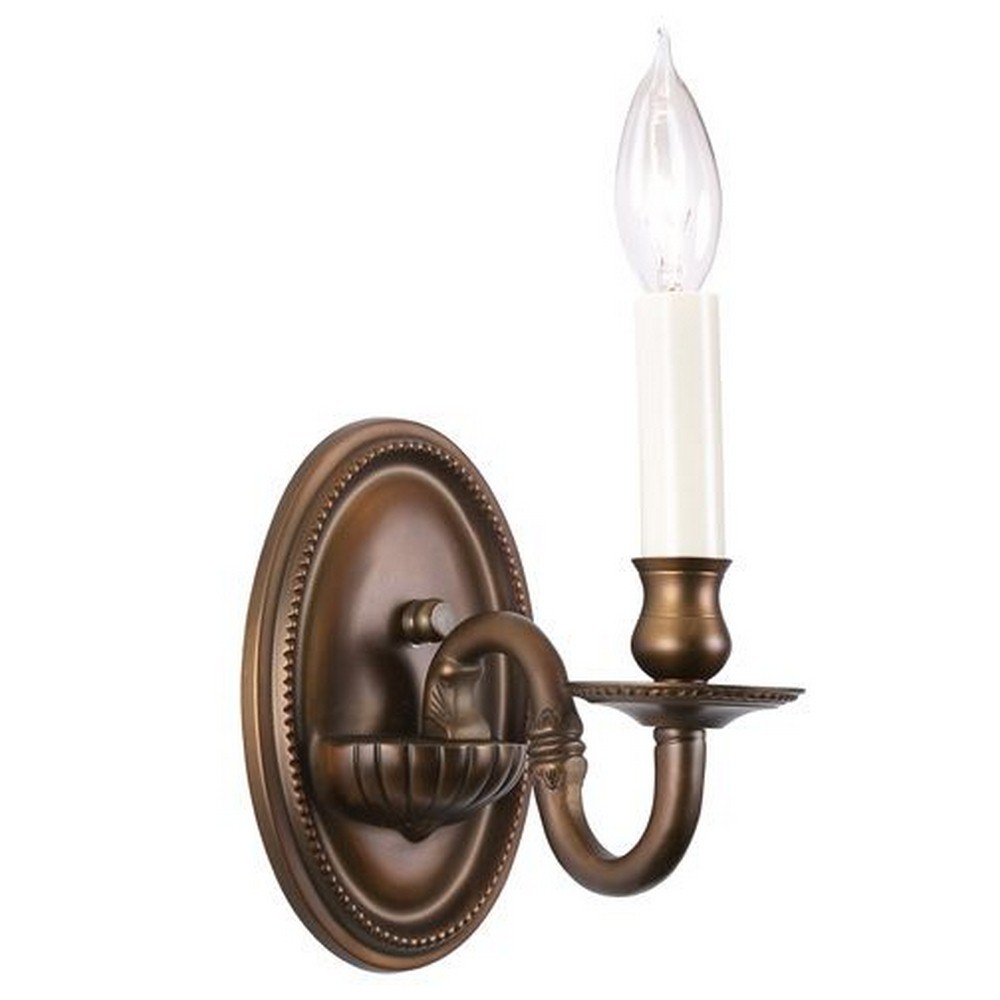 JVI Designs-509-08-One Light Wall Sconce   Oil Rubbed Bronze Finish