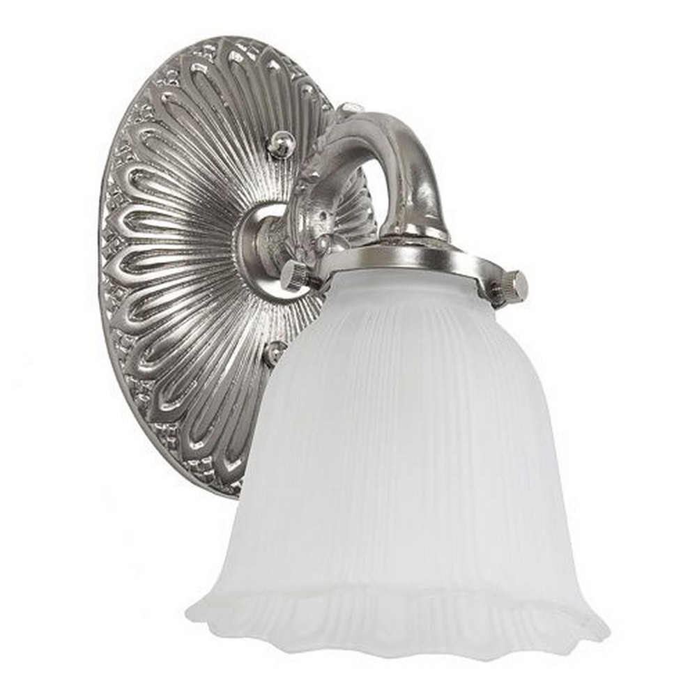 JVI Designs-831-17-One Light Decorative Wall Sconce   Pewter Finish with Opal Glass
