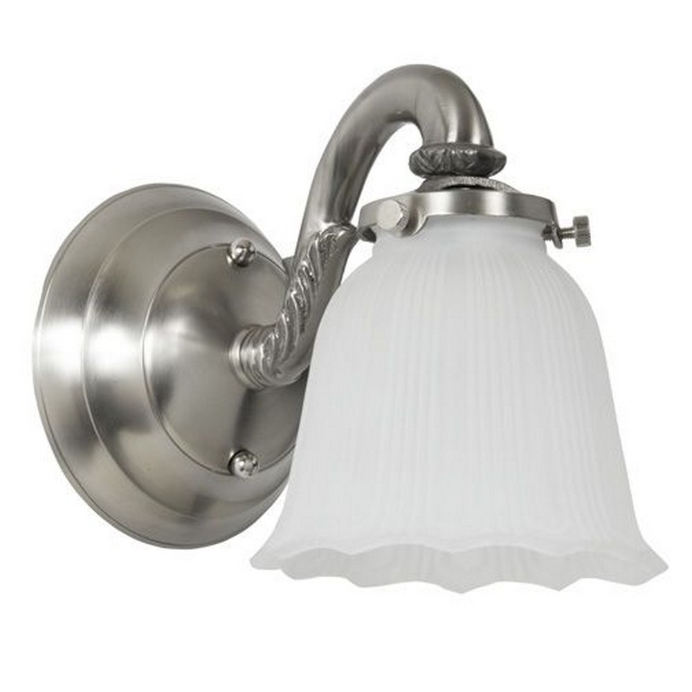 JVI Designs-843-17-One Light Wall Sconce   Pewter Finish with Opal Glass