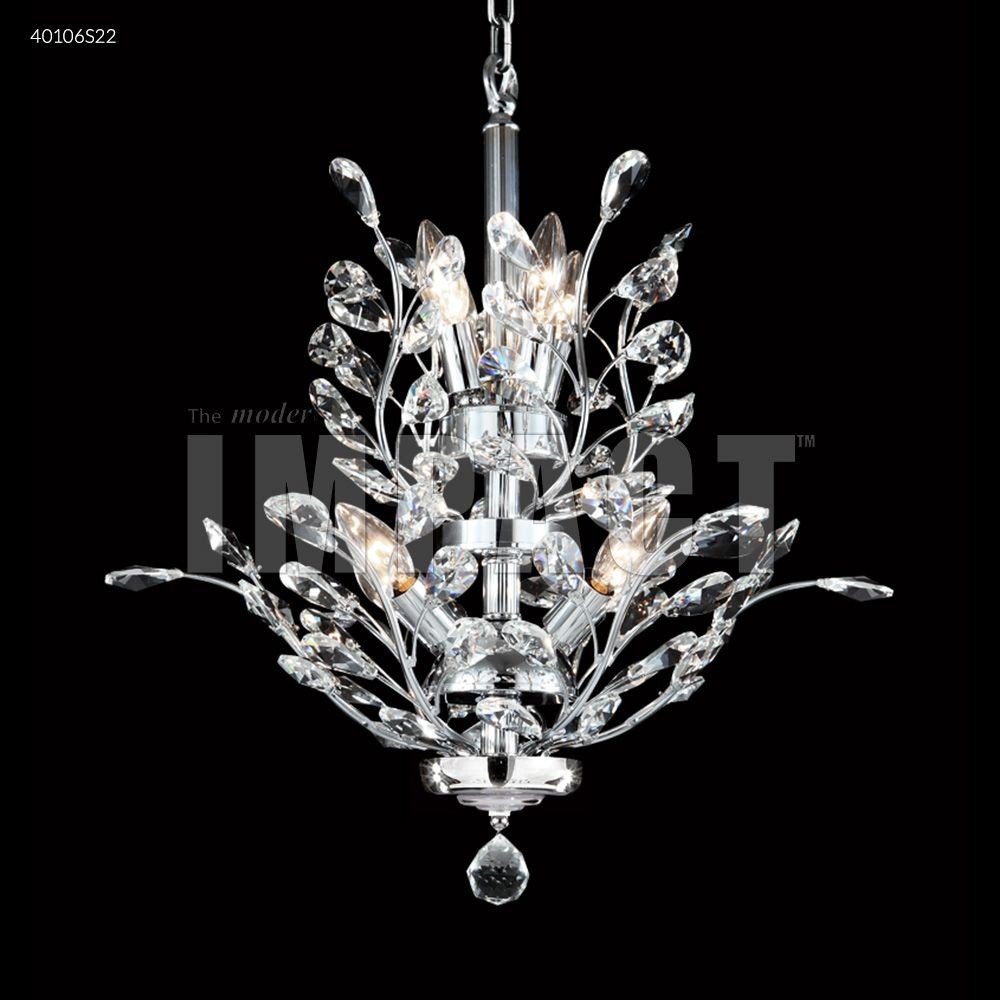 James Moder Lighting-40106S22-Regalia - Seven Light Chandelier Imperial Silver Silver Finish with Imperial Clear Crystal