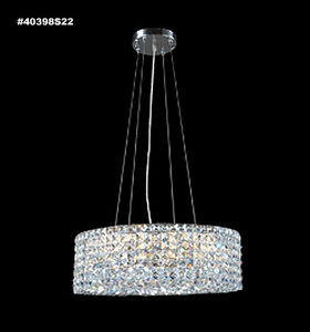 James Moder Lighting-40398S22-Impact Rondelle - Twenty Light Chandelier Silver  Clear Imperial Crystal