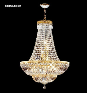 James Moder Lighting-40544S22-Impact Imperial - Eleven Light Chandelier Silver Clear Imperial Crystal
