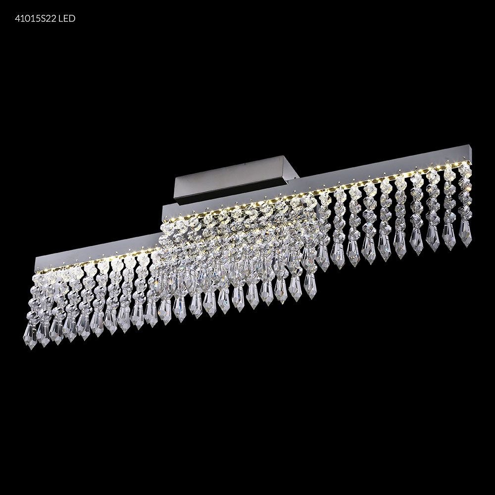 James Moder Lighting-41015S22LED-Galaxy - 26 Inch 15W LED Crystal Chandelier Imperial Silver Clear Swarovski Crystal