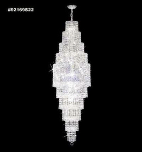 James Moder Lighting-92169S22-Prestige - Fifty-Eight Light Chandelier Imperial Silver Clear Imperial Crystal