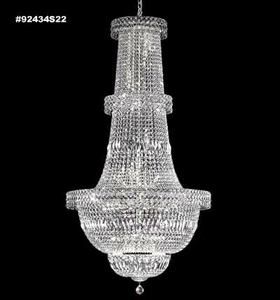 James Moder Lighting-92434S22-Prestige - Thirty-Four Light Chandelier Imperial Silver Clear Imperial Crystal