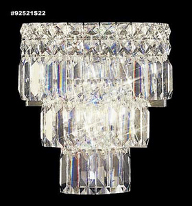 James Moder Lighting-92521S22-Prestige - Two Light Wall Sconce Silver Imperial Clear Imperial Crystal
