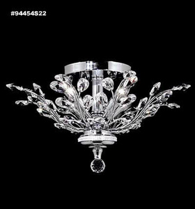 James Moder Lighting-94454G22-Florale - Four Light Chandelier Royal Gold  Clear Imperial Crystal