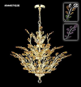 James Moder Lighting-94457G22-Florale - Thirteen Light Chandelier Royal Gold  Clear Imperial Crystal