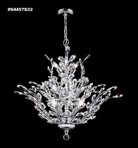 James Moder Lighting-94457G22-Florale - Thirteen Light Chandelier Clear Imperial Olive, Amber, & Clear Imperial Crystal