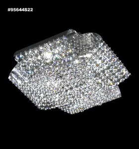 James Moder Lighting-95644S22-Eclipse - Four Light Flush Mount Silver  Clear Imperial Crystal