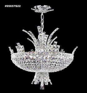 James Moder Lighting-95657S22-Eclipse - Eight Light Chandelier Imperial Silver Clear Imperial Crystal