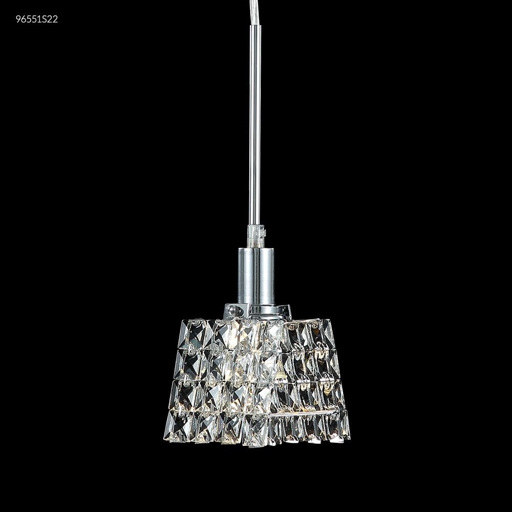 James Moder Lighting-96551S22-Butterfly - One Light Crystal Chandelier Silver  Imperial Clear Crystal