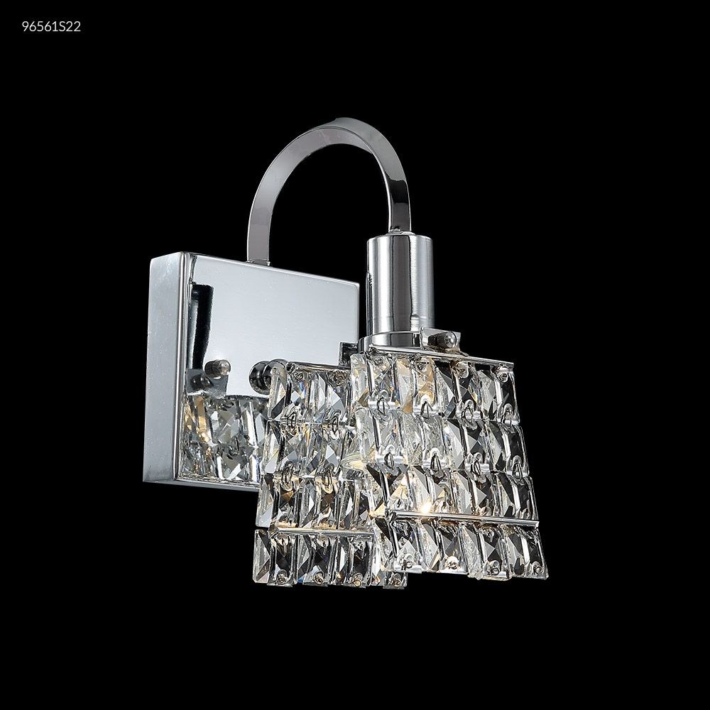 James Moder Lighting-96561S22-Butterfly - One Light Crystal Wall Sconce Silver  Imperial Clear Crystal