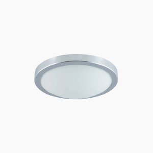 Jesco Lighting-CM322S-Envisage - One Light Small FLush Mount   Chrome Finish with Frosted Glass