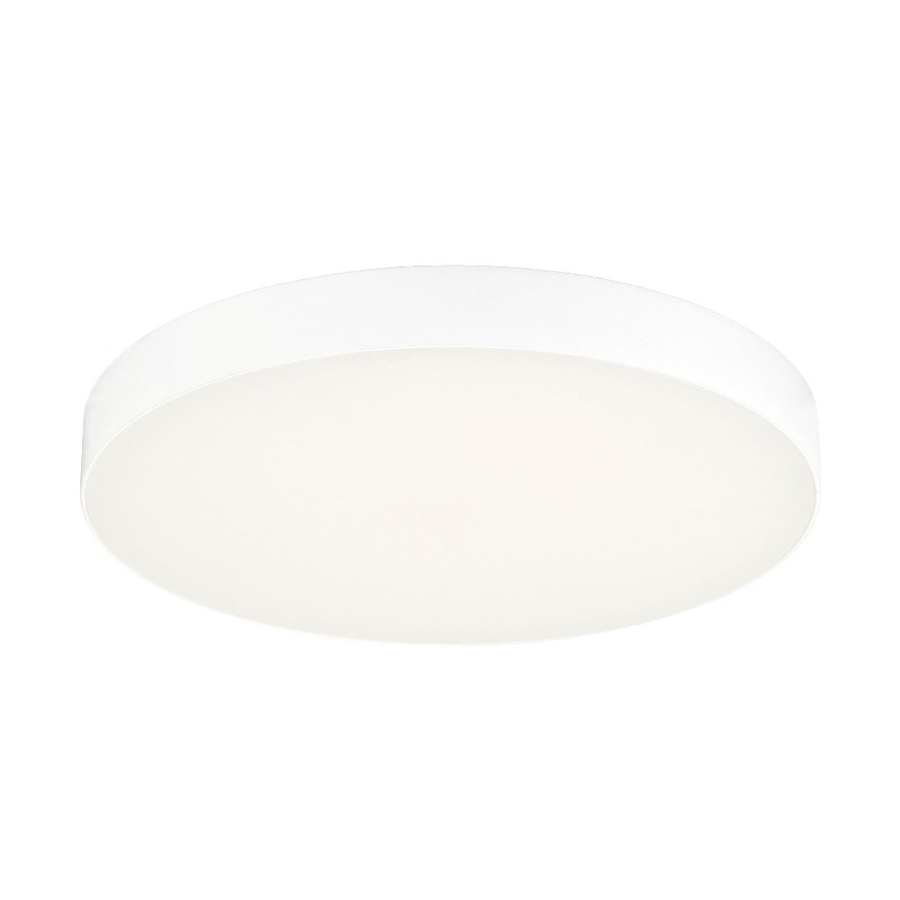 Jesco Lighting-CM404RA-07R-3090-WH-15W LED Round Trimless Rim Flush Mount-1.5 Inches Tall and 7 Inches Wide