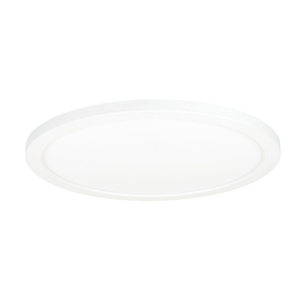 Jesco Lighting-CM408RA-12R-120V-SW3-WH-22W 3CCT LED Round Slim Trim Flush Mount-0.88 Inches Tall and 12 Inches Wide